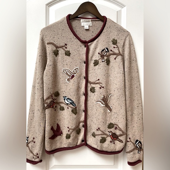 Christopher & Banks Vintage Embroidered Cardigan - Picture 1 of 11